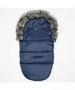 Blauwe winter voetenzak met fleece en rits, universeel