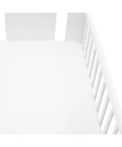 Hoeslaken Baby - Wit - Badstof - 140 x 70 cm - Met Elastiek