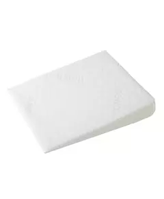 Basic baby hoofdkussen - wigvormig voor kinderwagen wit 30x37 cm