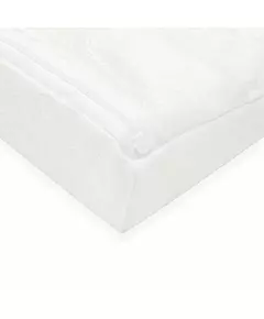 Basic baby hoofdkussen - wigvormig voor kinderwagen wit 30x37 cm
