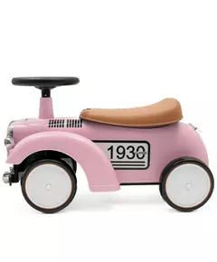 Retro Loopauto Roze – Loopwagen met Geluid en Opbergruimte