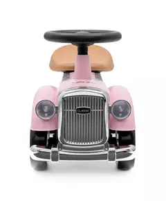 Retro Loopauto Roze – Loopwagen met Geluid en Opbergruimte