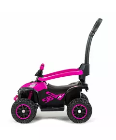 Mega Loopauto Roze – Met Duwstang en Geluid – Max. 30 kg