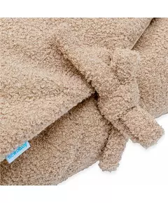 Teddy beige wikkelslaapzak 55x40 cm – zacht en veilig