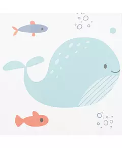 Aankleedkussen - 70x47cm - Waterproof - Oceaandieren Design