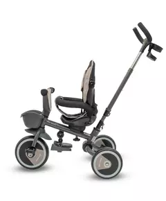 5-in-1 RELAX Driewieler Beige – Verstelbaar, 360° Draaibaar Zitje en Duwstang