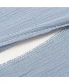 Katoenen kussensloop voor wigkussen 59x37 cm blauw