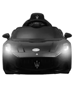 Elektrische Speelauto Maserati GranTurismo Zwart – Luxe Kindervoertuig met Afstandsbediening