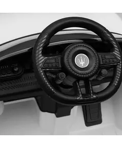 Elektrische Speelauto Maserati GranTurismo Wit – Luxe Kindervoertuig met Afstandsbediening