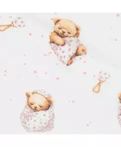 Beddengoedset Baby - Sweet Teddy Bear Roze - Zonder Vulling
