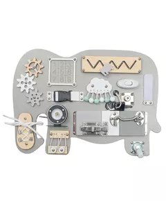 Montessori Activity Board Olifant – educatief houten activiteitenbord