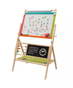 Montessori Houten 2-in-1 Schoolbord - Zwart
