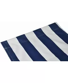 Beukenhouten Tuin- en Strandstoel blauw-wit – inklapbaar en comfortabel