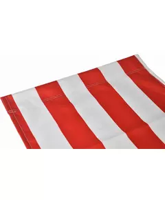 Beukenhouten Tuin- en Strandstoel rood-wit – inklapbaar en comfortabel