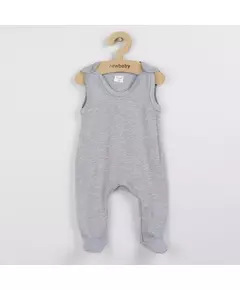 Romper - Grijs - Mouwloos - Maat 68 (4-6 maanden) - Babykleding