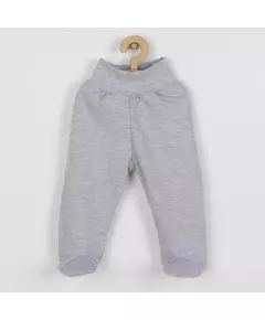 babykleding - baby onesies grijs - maat 80 (9-12m) - baby sokken met voetjes