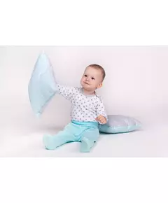 Baby bodysuit - Lange mouwen - Grijze sterretjes - Maat 86 (12-18m)