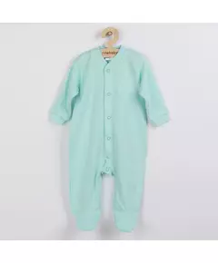 Babyromper - Mintgroen - Maat 80 (9-12 maanden) - Lange mouwen