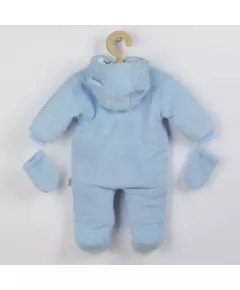 Jumpsuit - Lichtblauw - Teddybeer Motief - Fleece - Winterkleding