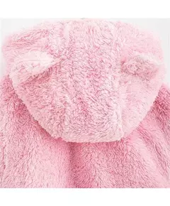 Jumpsuit - Teddybeer - Roze - Fleece - Maat 68 - Babyoutfit