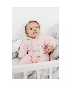 Jumpsuit - Teddybeer - Roze - Fleece - Maat 68 - Babyoutfit