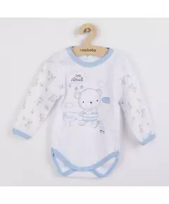 Babybody - Maat 50 - Blauw - Lange mouwen - Teddybeer - Baby kleding