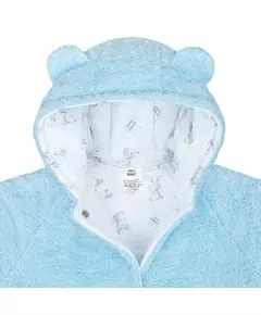 Winterjas - Schattige teddybeer - Blauw - Maat 68 (4-6 maanden)
