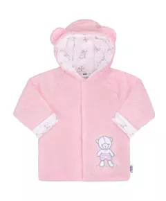 Winterjas - Roze - Maat 74 (6-9m) - Capuchon met oortjes