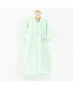 Slaapzak - Terry - Teddybeer - Mintgroen - Maat 80 (9-12 maanden)