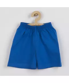Babyset - T-shirt met vos op skateboard - Korte broek blauw