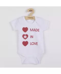 Baby rompertje - MADE IN LOVE - Korte mouwen - Maat 86 (12-18 maanden)