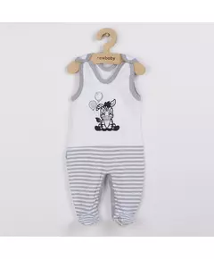 Romper - Katoen - Zebra - Maat 80 (9-12 maanden) - Babykleding