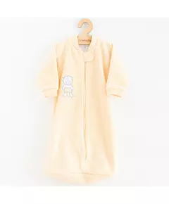 Baby Slaapzak - Geel - Teddy Beer - Mouwen - Maat 80 (9-12 maanden)