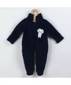 Jumpsuit - Donkerblauw - Winter - Maat 74 (6-9 maanden)