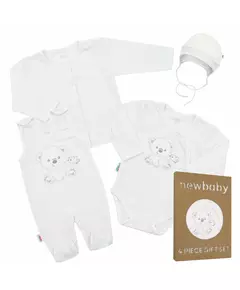 Babycadeauset - Maat 50 - Katoen - Teddybeer Illustratie