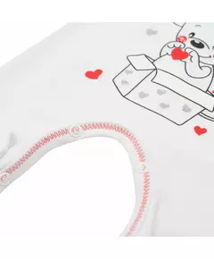 Baby onesie - White - Mouse illustratie - Maat 86 (12-18 maanden)