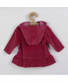 Vest met Capuchon - Donkerrood - Maat 62 (3-6 maanden)