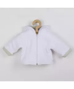 Babyjack - Luxe winterjas met capuchon - White Wellsoft
