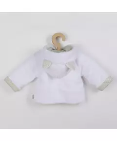 Babyjack - Luxe winterjas met capuchon - White Wellsoft