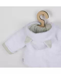 Babyjack - Luxe winterjas met capuchon - White Wellsoft