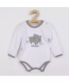 Babykleding - Baby romper - Lange mouwen - Geborduurde beer