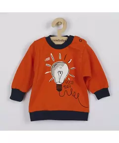 Kinder Gilet - Lange Mouwen - Oranje - Gloeilamp Print