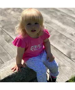 2-piece set - T-shirt en broekje - katoen - bloemenmotief