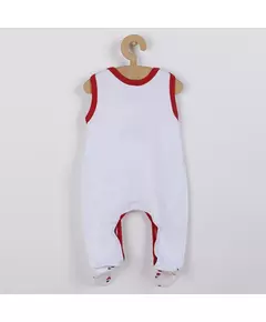 babykleding - onesie - maat 86 (12-18m) - 100% katoen - kersenpatroon