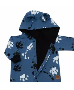 Baby jumpsuit - Hoofddoek met oortjes - Katoen - Blauw