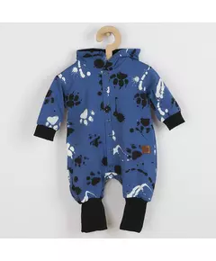 Jumpsuit - Blauw - Met Capuchon en Oortjes - Maat 68 (4-6 maanden)