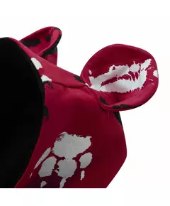 Overalls - Katoenen kinderonesie - Bordeauxrood met verfspatten