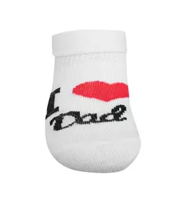 Socks - I Love Mum and Dad - Wit - Maat 56 (0-3 maanden)