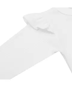 Baby Clothing - Witte Baby Jumpsuit - Maat 74 (6-9m) - Katoen