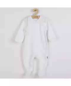 Babypyjama - Wit - Katoen - Jumpsuit - Maat 92 (18-24 maanden)